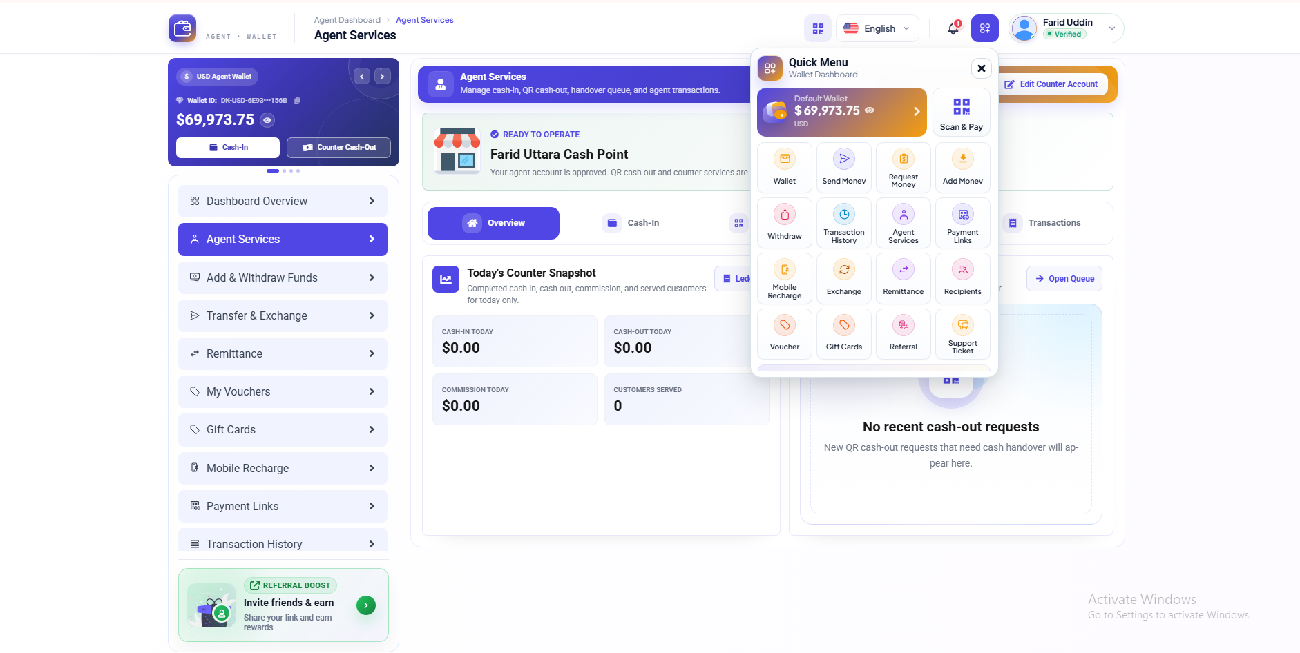 Mobile QR Point-Of-Sale