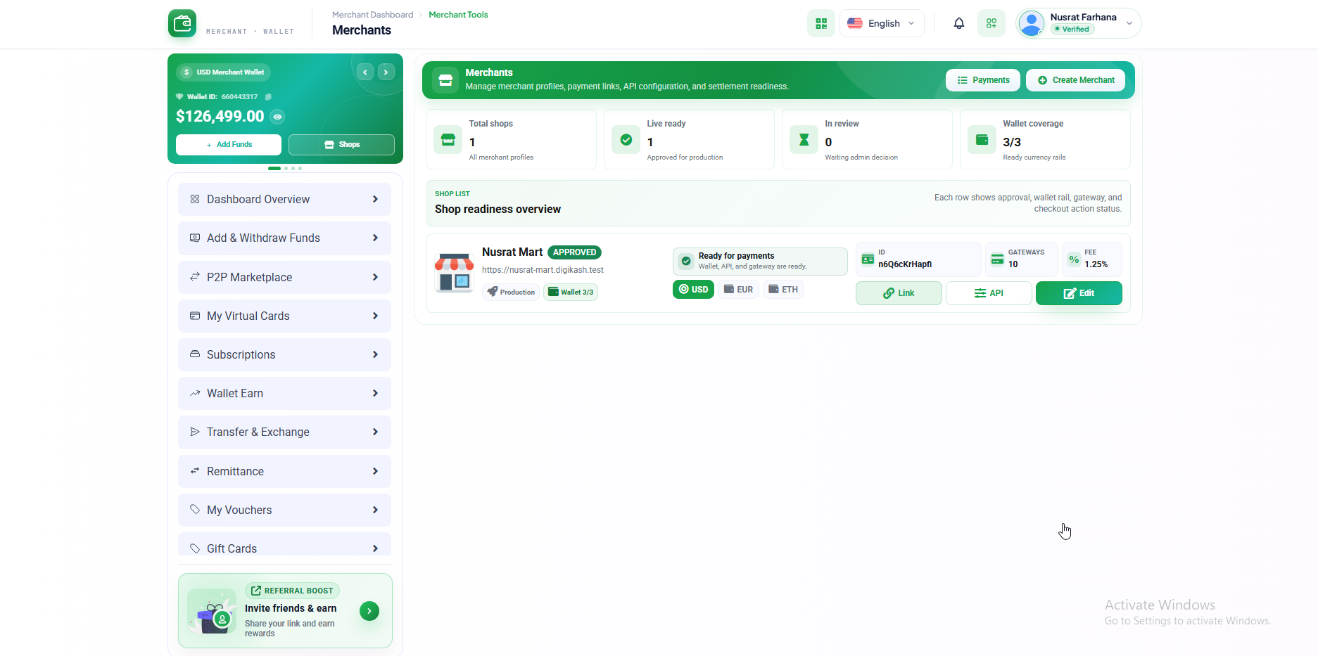 Developer Integration Console